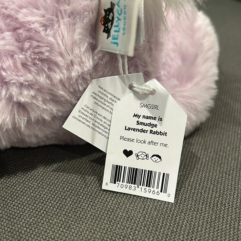 Jellycat Smudge Lavender Rabbit - Picture 9 of 9